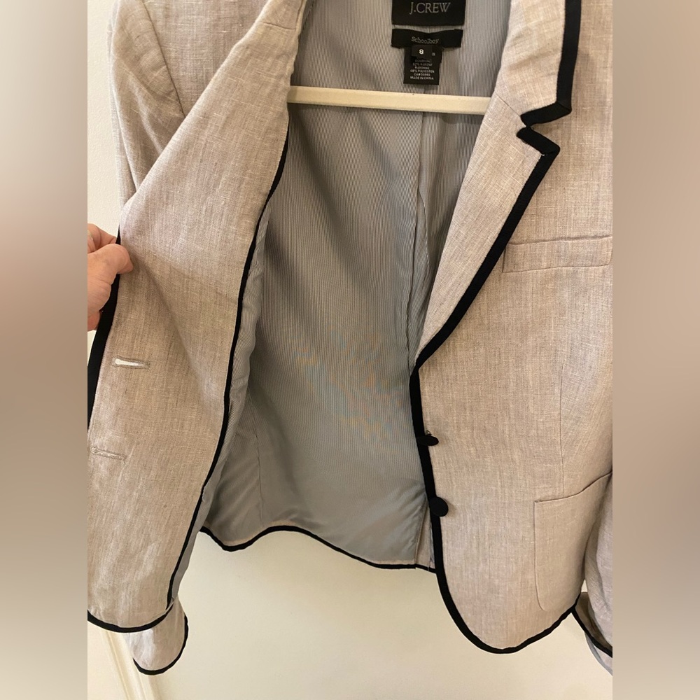 J Crew 100% linen blazer - Picture 5 of 8